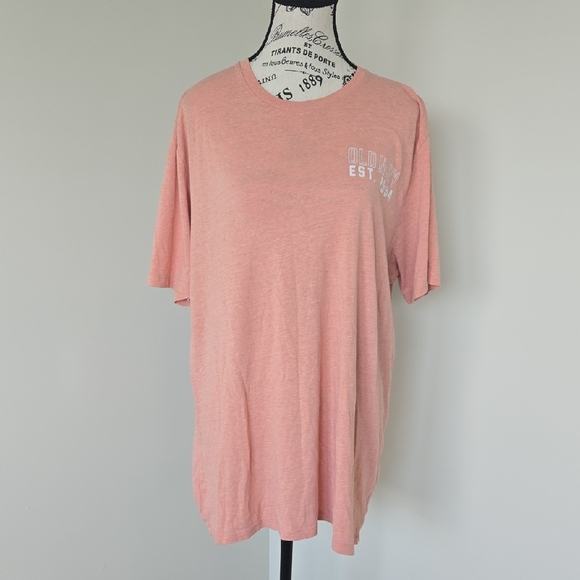 Old Navy Men's Coral Short Sleeve Tee - Picture 1 of 4